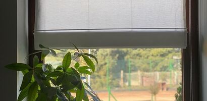 Montage des Raffrollos am Rahmen